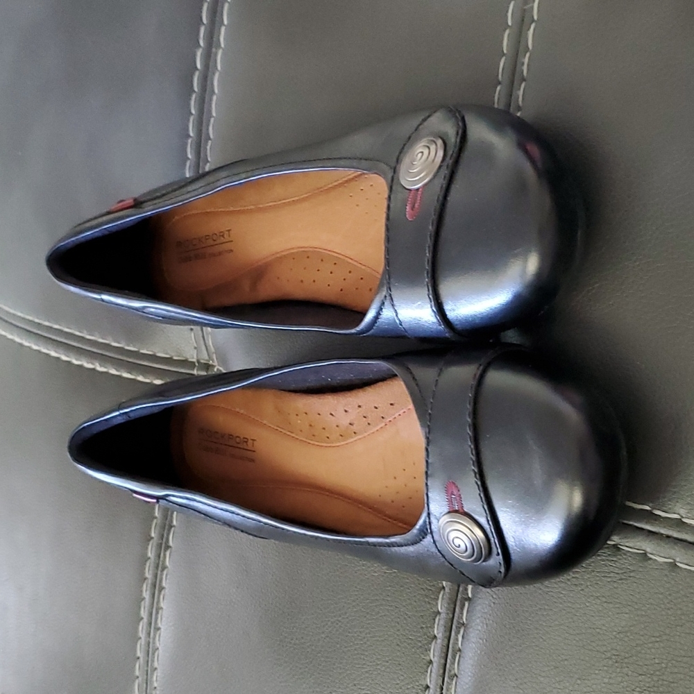 Black slip on Rockports